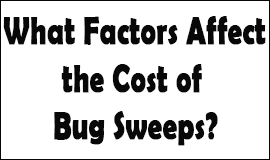 Bug Sweeping Cost Factors in Neath